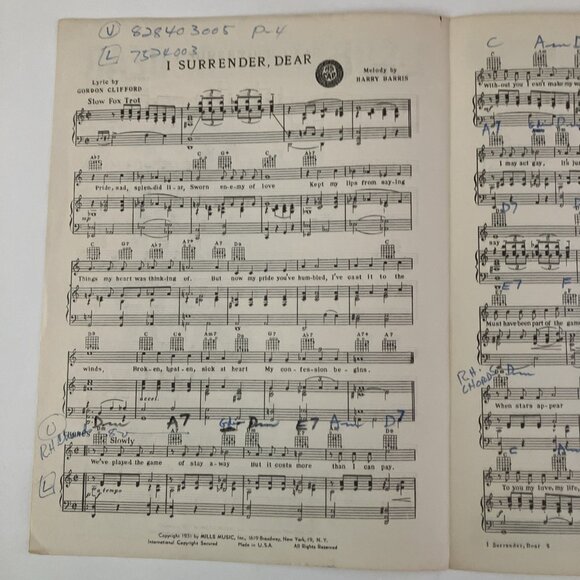 1930s Vintage Sheet Music Tommy Dorsey, Jeanette MacDonald, Hoagy Carmichael - Picture 11 of 16